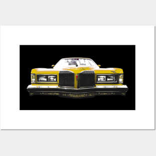 Pontiac Grand Prix 1970s American classic car gold Anniversary Edition Posters and Art